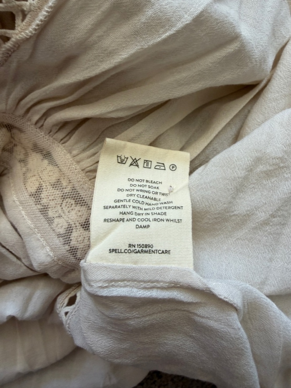 SPELL Le Gauze Lace Duster - S - Picture 13 of 13